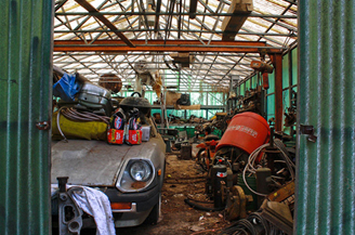 Winning high school photograph of junk yard
